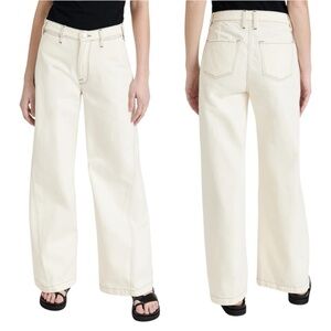 FRAME Denim | Women’s Beige Le Baggy Palazzo Jeans Size 27